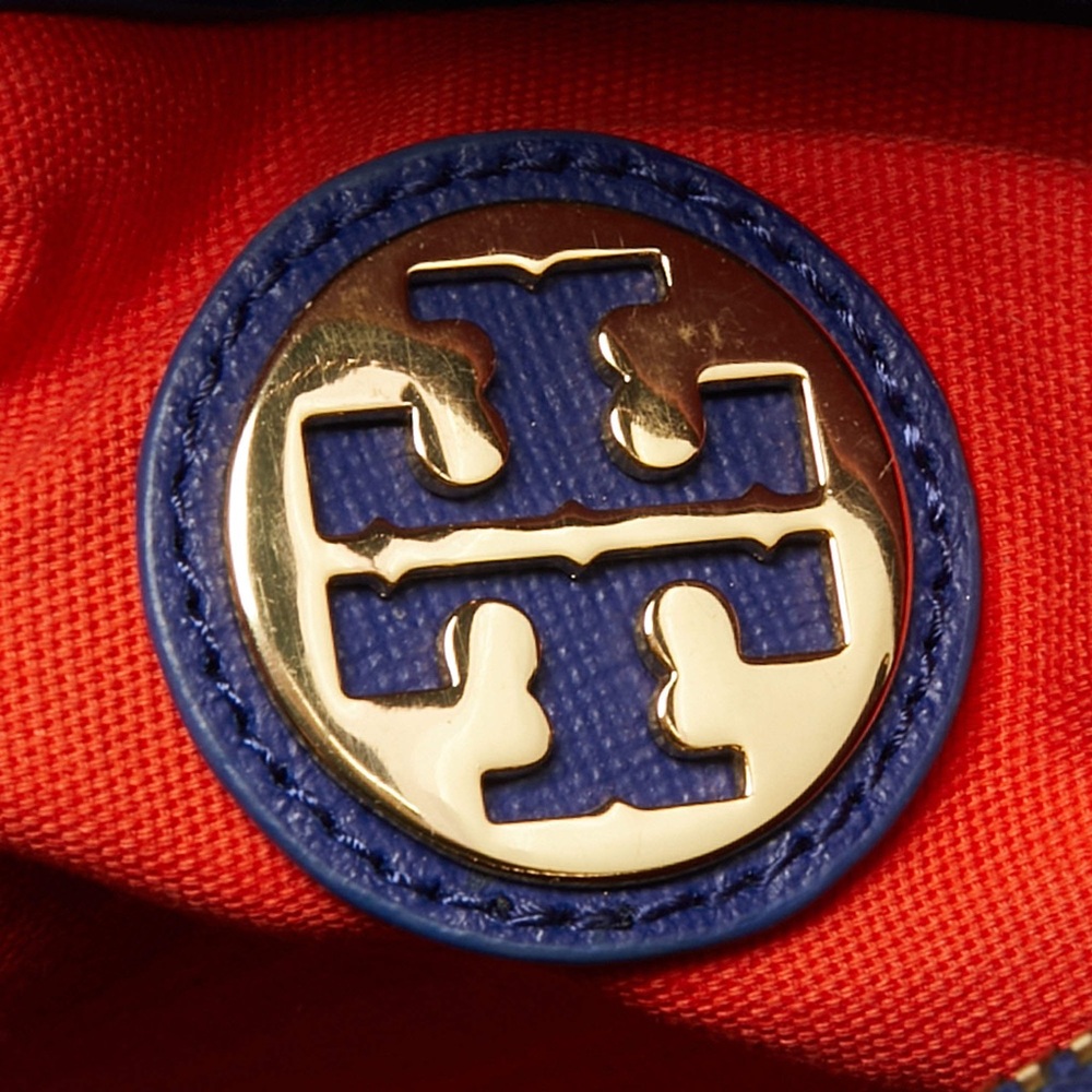 Tory Burch Robinson Middy Satchel Purse in Cobalt Blue - LIKE NEW - Picture 11 of 11